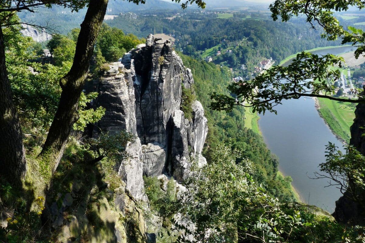 utsikt med Elbe